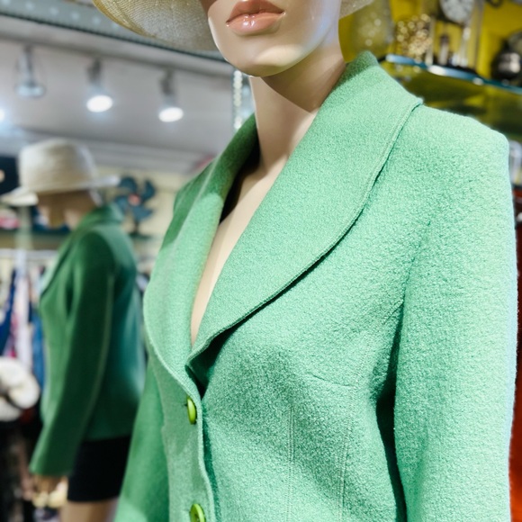 BIANCA Jacket Size 8 long Sleeves 100% fleece wool - Picture 8 of 16